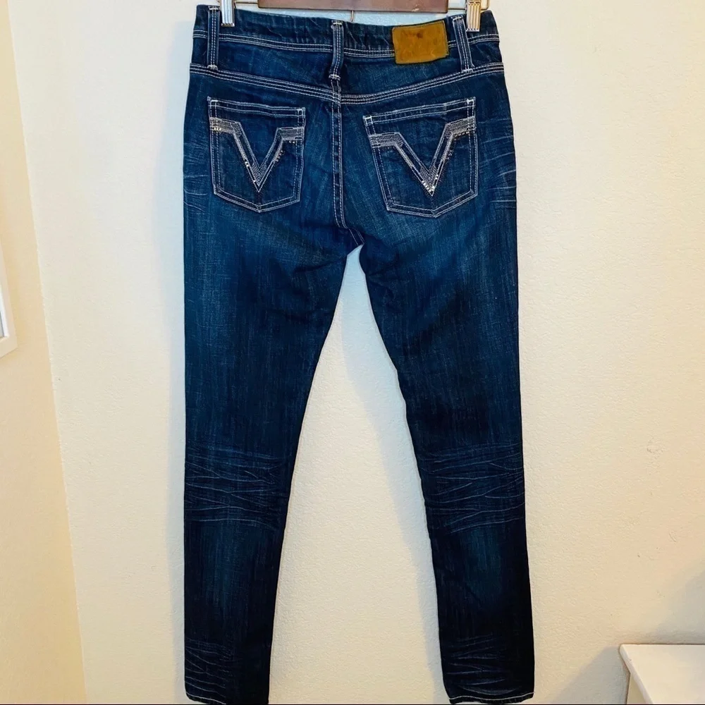 Vigoss Collection Skinny Dark Wash Jeans Size:3 - Picture 4 of 4